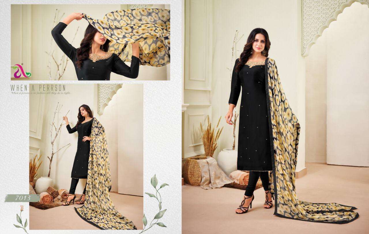 DAIRY MILK VOL-31 BY ANGROOP PLUS 7002 TO 7017 SERIES BEAUTIFUL STYLISH FANCY COLORFUL CASUAL WEAR & ETHNIC WEAR CHANDERI COTTON DRESSES AT WHOLESALE PRICE